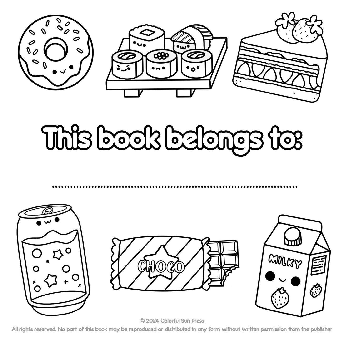 Pack Libro para Pintar FOOD Y SNACK