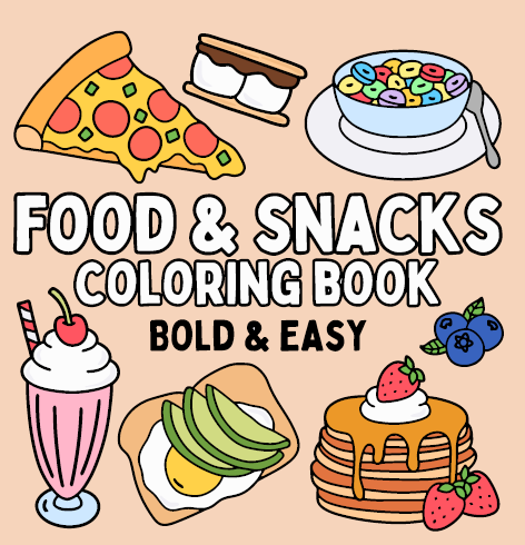 Pack Libro para Pintar FOOD Y SNACK