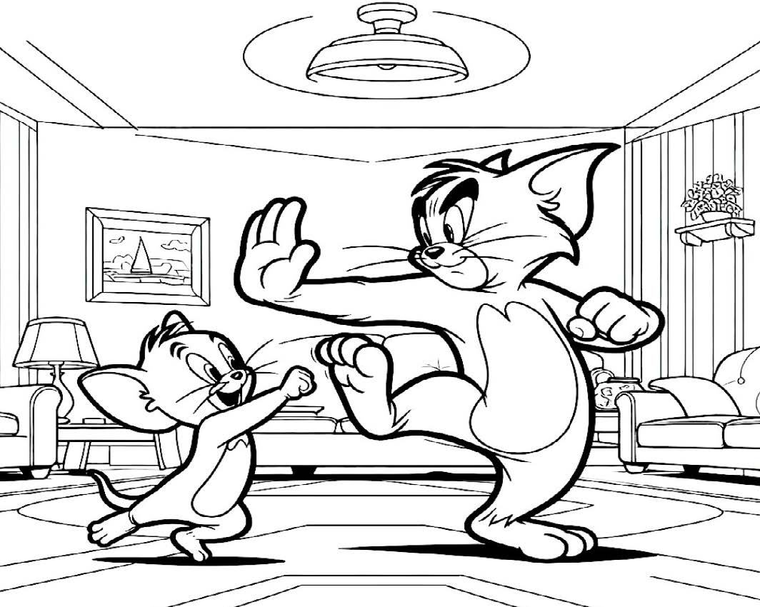 Libro para Pintar Tom y Jerry