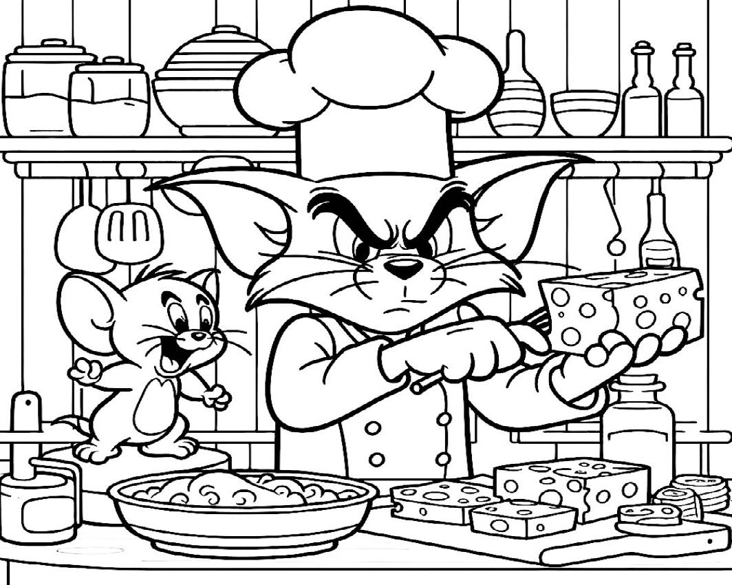 Libro para Pintar Tom y Jerry