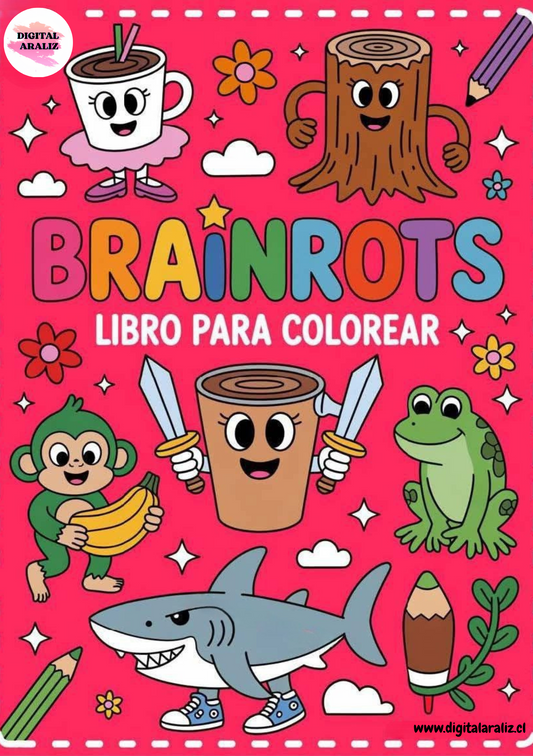 Libro para Pintar Brainrot