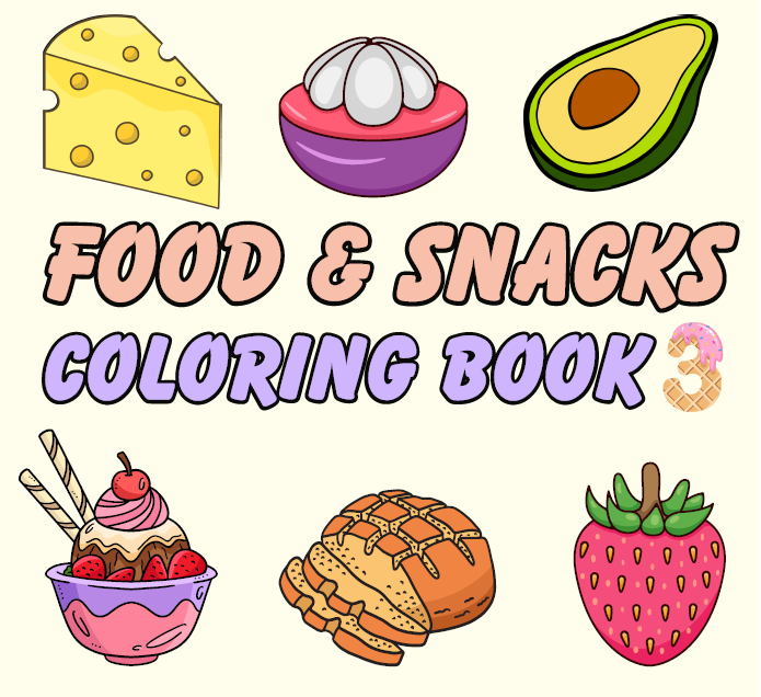 Pack Libro para Pintar FOOD Y SNACK