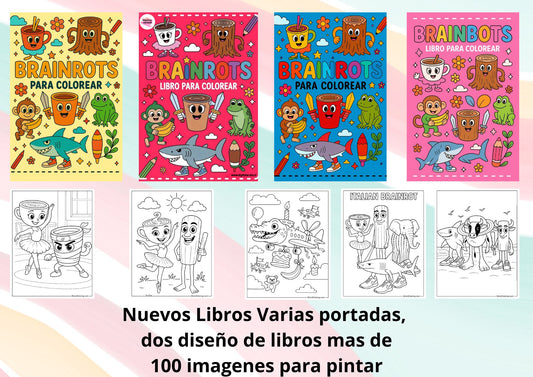 Libro para Pintar Brainrot