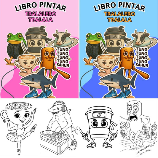 Libro para Pintar Tralalero Tralala
